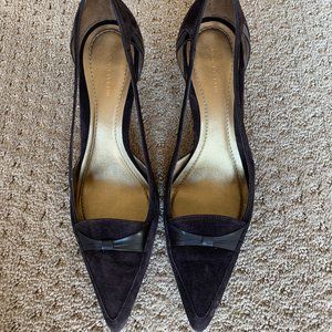 Chocolate Suede Pumps